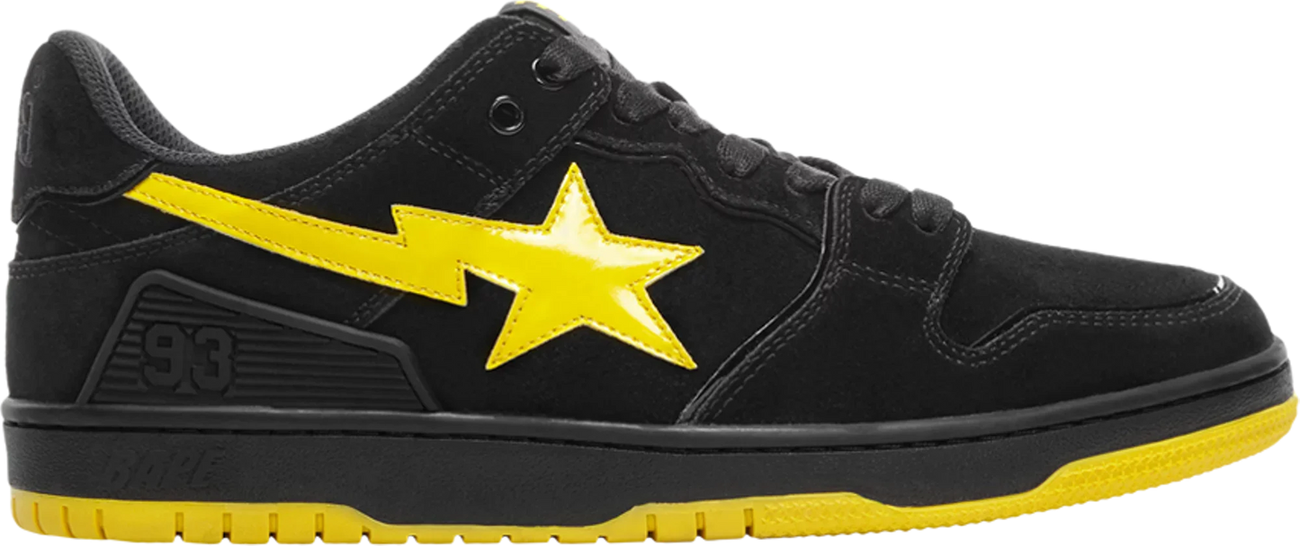 A Bathing Ape Sk8 Sta Black Electric Yellow
