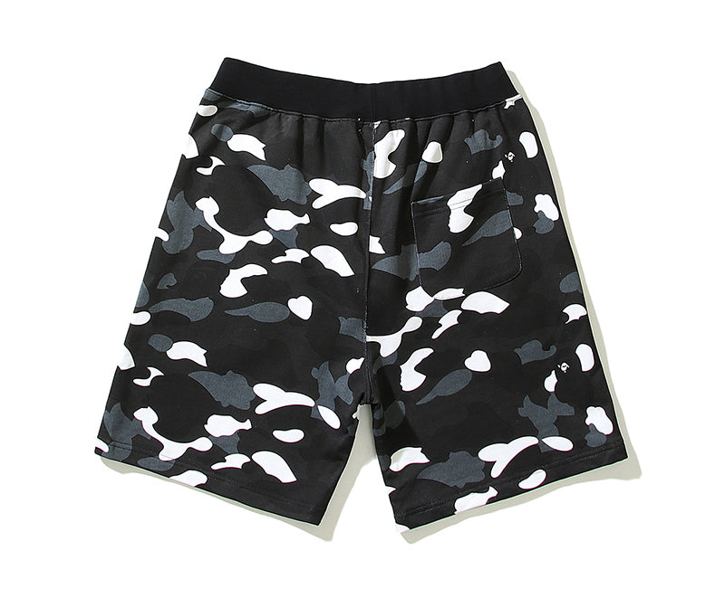BAPE City Shark Camo Sweat Shorts