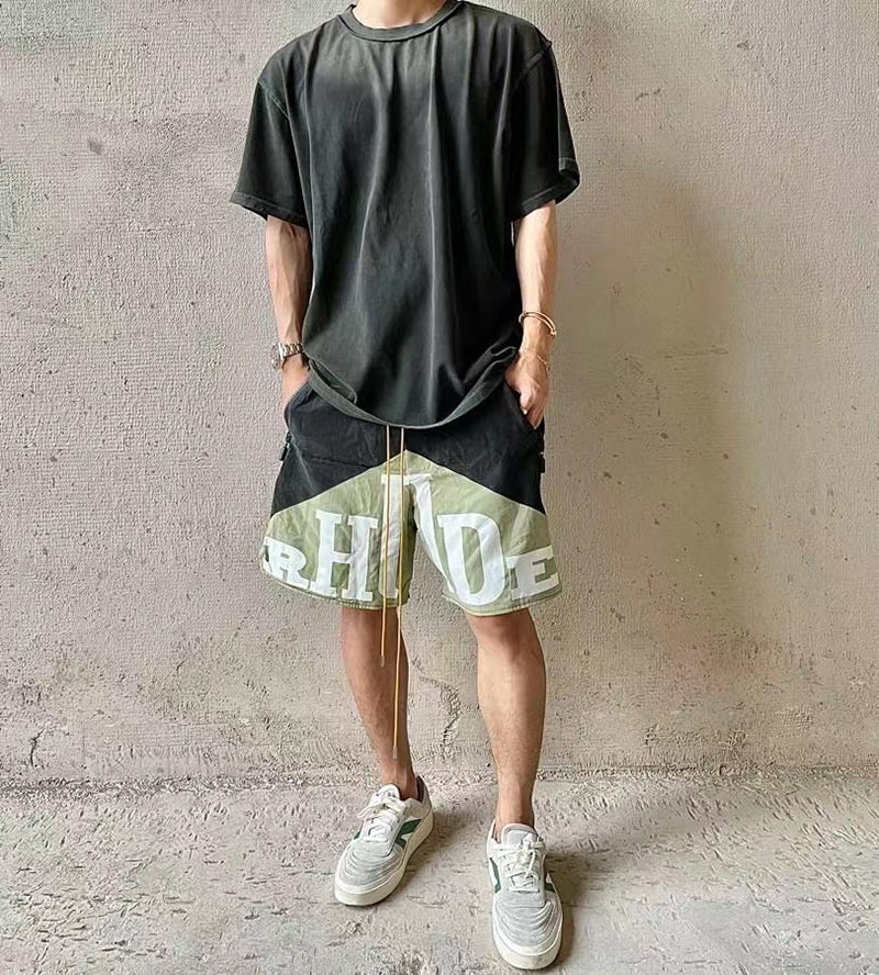 Rhude YACHTING Shorts Black Red