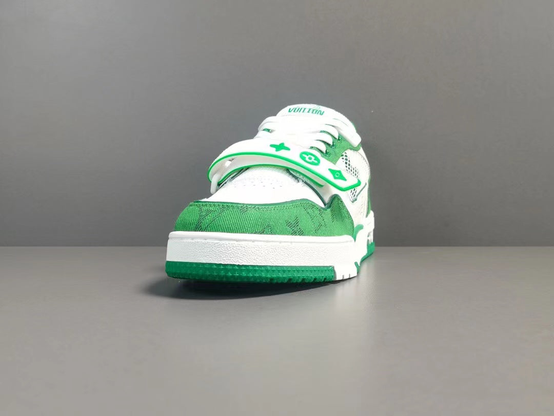 Louis Vuitton Trainer Monogram Denim Green