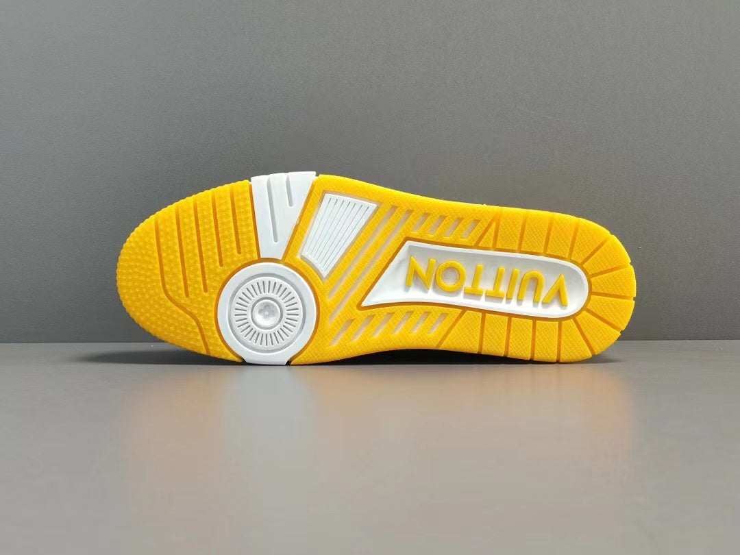 Louis Vuitton Trainer Monogram Denim Yellow
