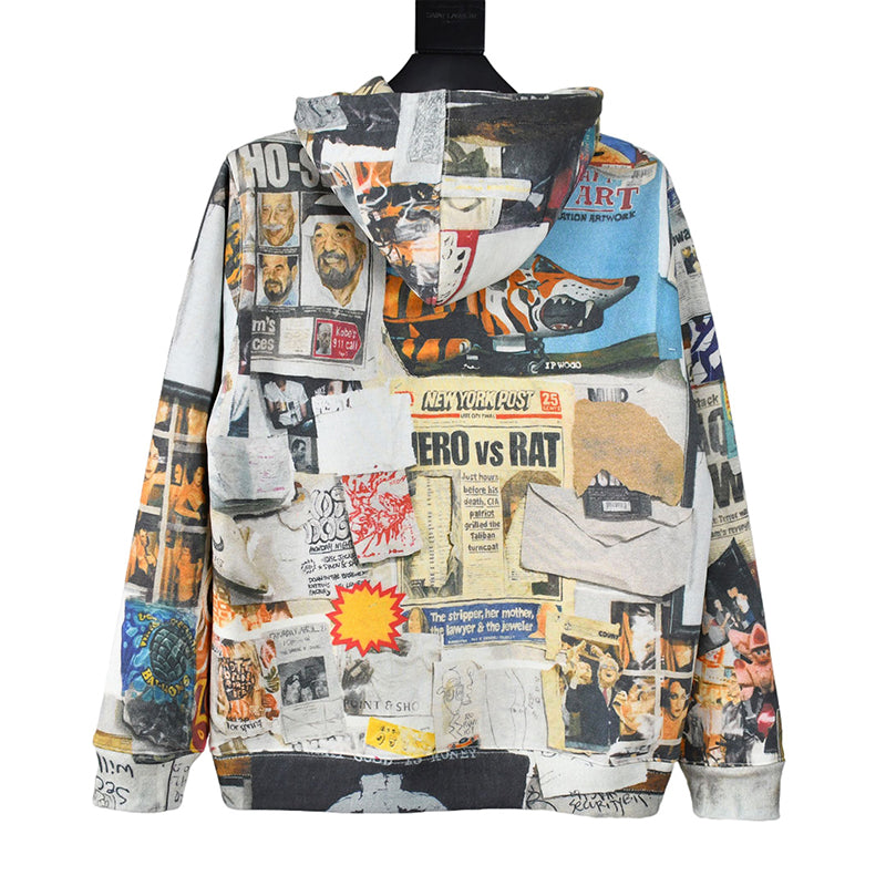 Supreme Dash's Wall Hooded Sweatshirt Dashs Wall