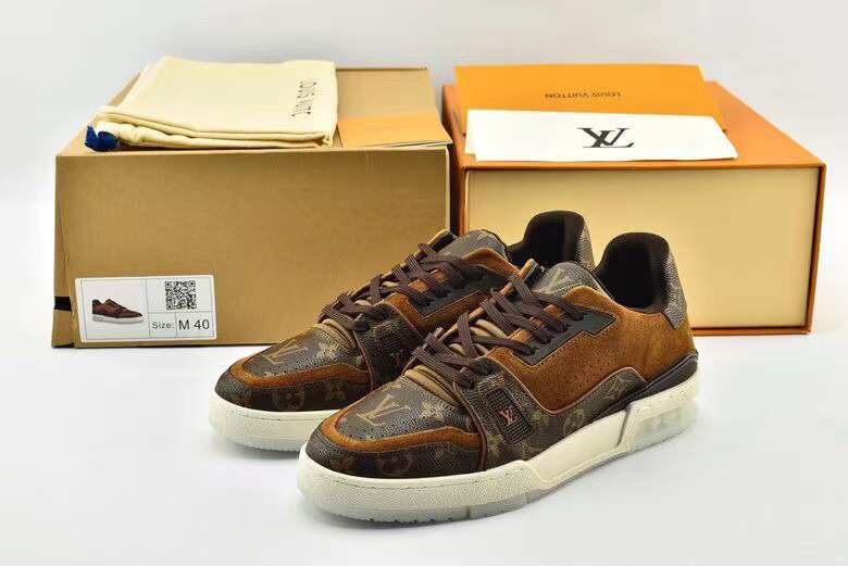 Louis Vuitton Trainer Suede Monogram