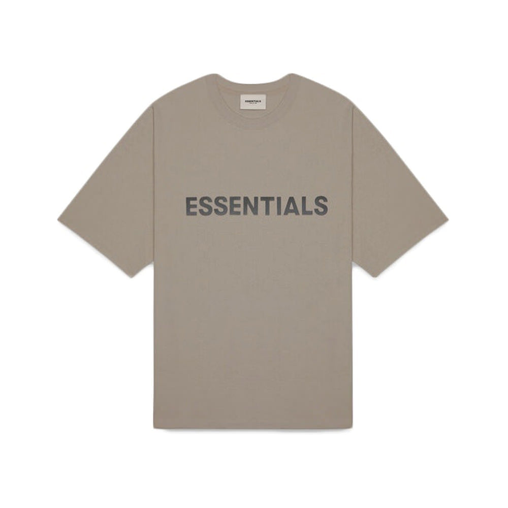 Fear of God Essentials Boxy T-Shirt Applique Logo 'Cement'