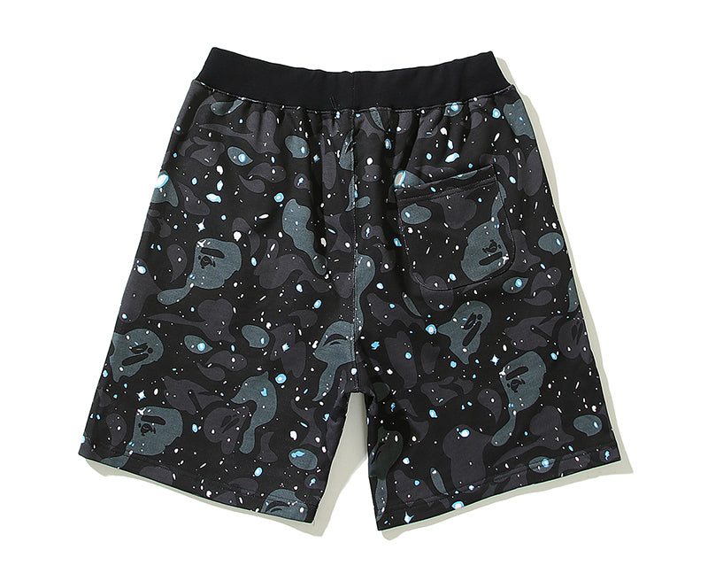 BAPE Space Camo Shark Sweat Shorts