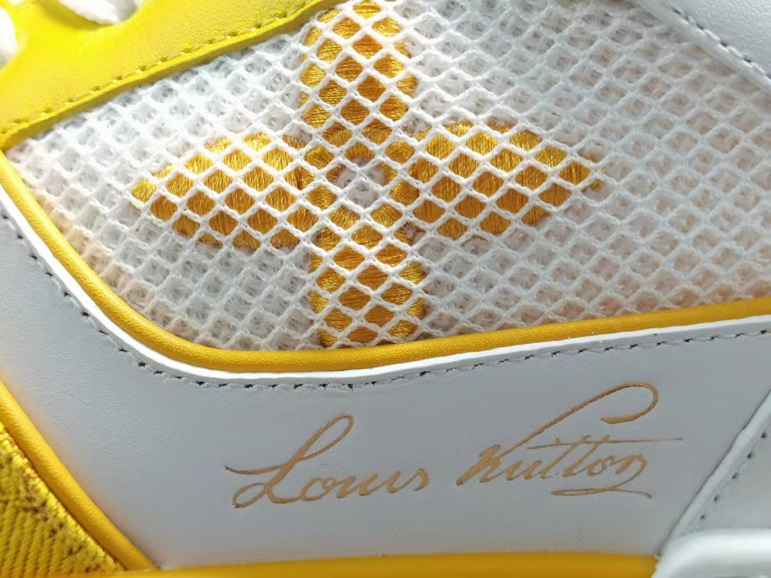 Louis Vuitton Trainer Monogram Denim Yellow