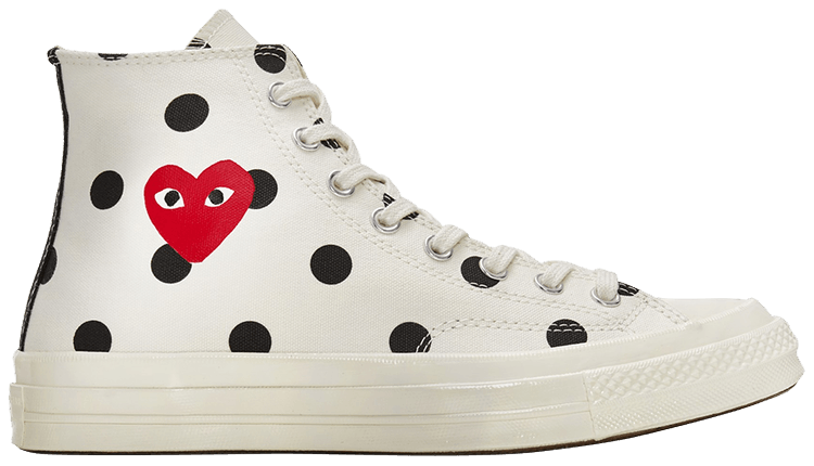 Comme des Garçons x Chuck Taylor All Star 70 Hi 'White Polka Dot'