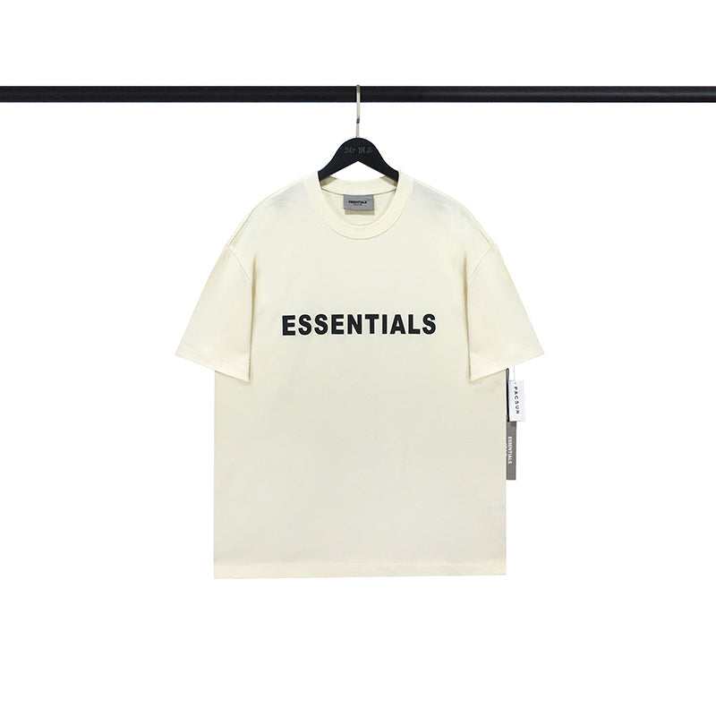 Fear of God Essentials Boxy T-Shirt Applique Logo 'Cement'