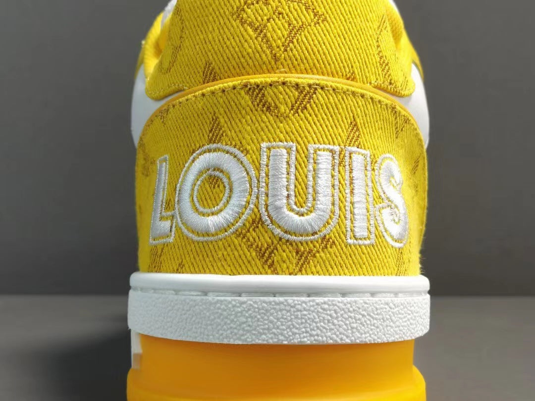 Louis Vuitton Trainer Monogram Denim Yellow