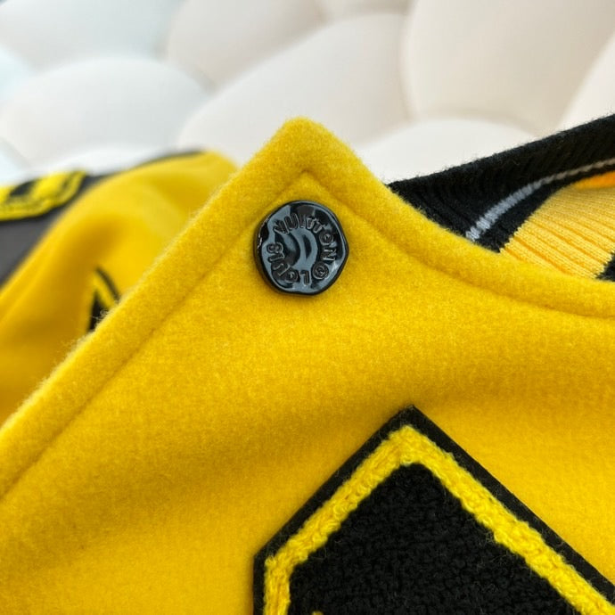LEATHER EMBROIDERED VARSITY YELLOW | LOUIS VUITTON