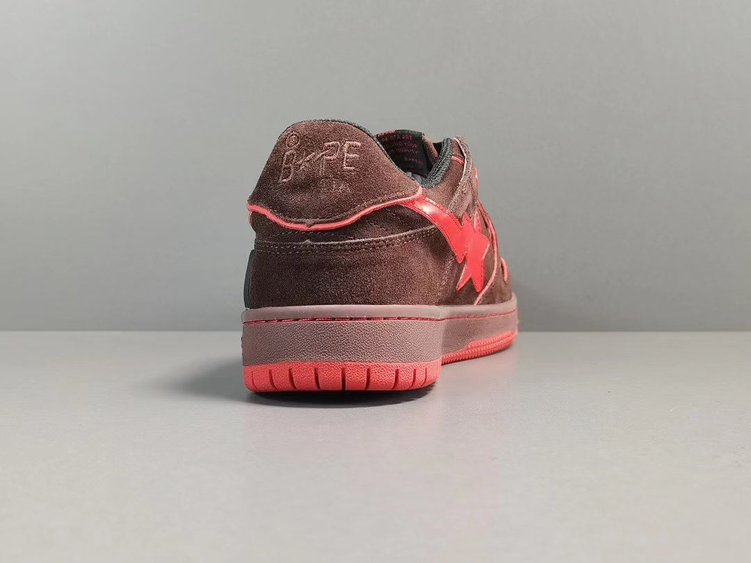 A Bathing Ape Bape SK8 Sta 'Brown Red'