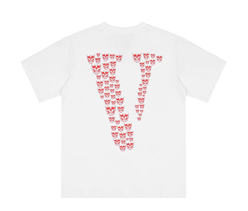 Vlone Skull T-Shirt 'Black/Red'