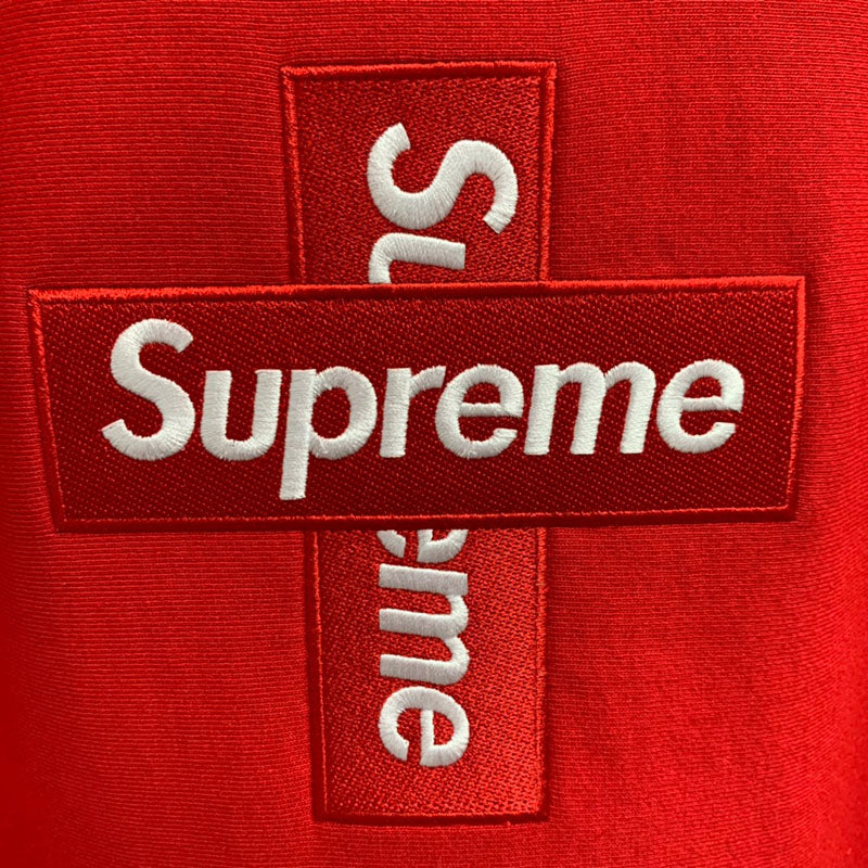 Supreme Cross Box Logo Hooded Sweatshirt