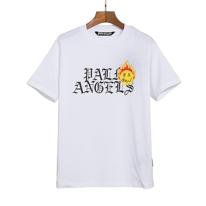Palm Angels Burning Head Logo Short-Sleeve Tee