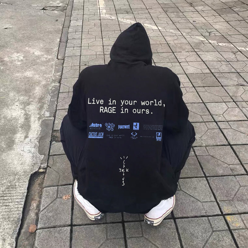 Travis Scott The Scotts World Hoodie Black
