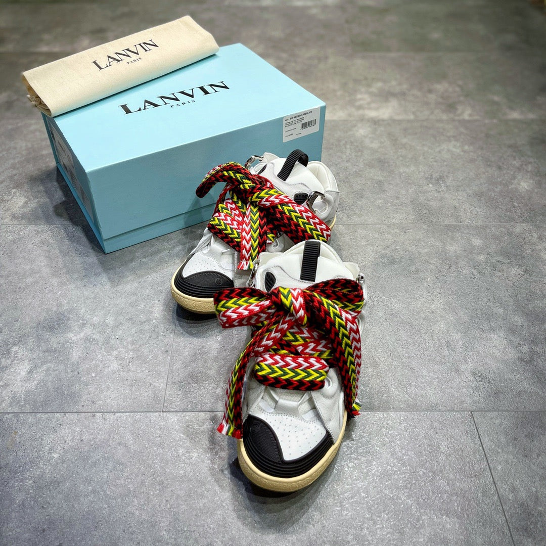 Lanvin Leather Curb White Ivory