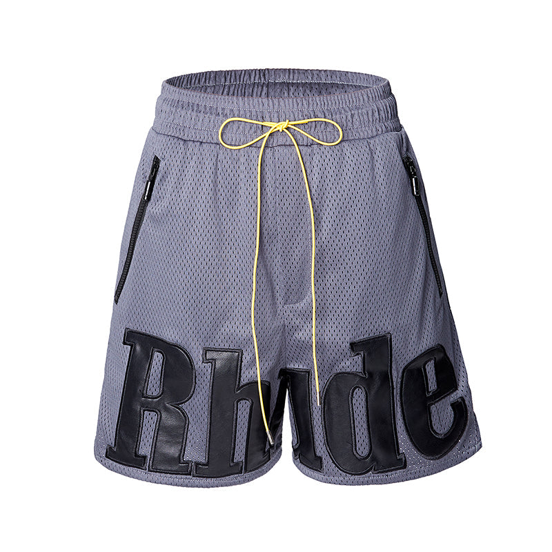 Rhude Rh Logo Shorts Mesh Black