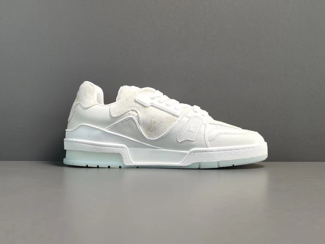 Louis Vuitton LV Made Trainer Monogram Denim White