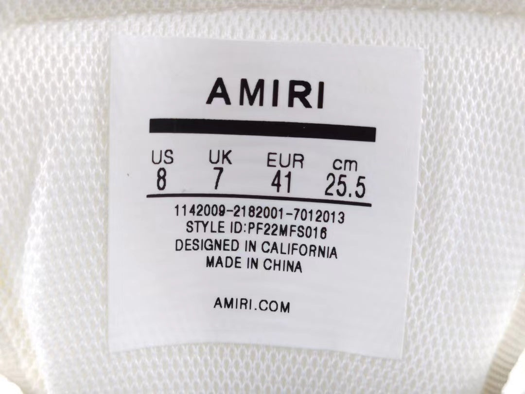 Amiri Skel Top Low 'White'