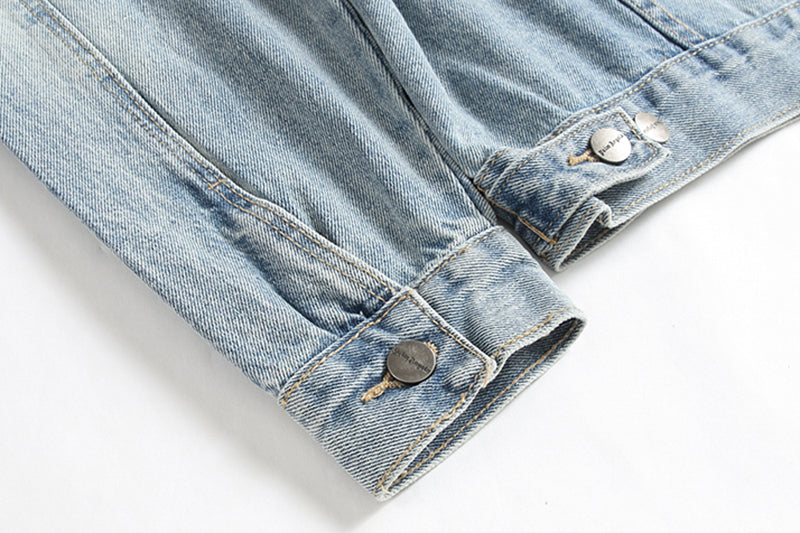 Palm Angels Logo Over Denim Jacket 'Blue/Black'