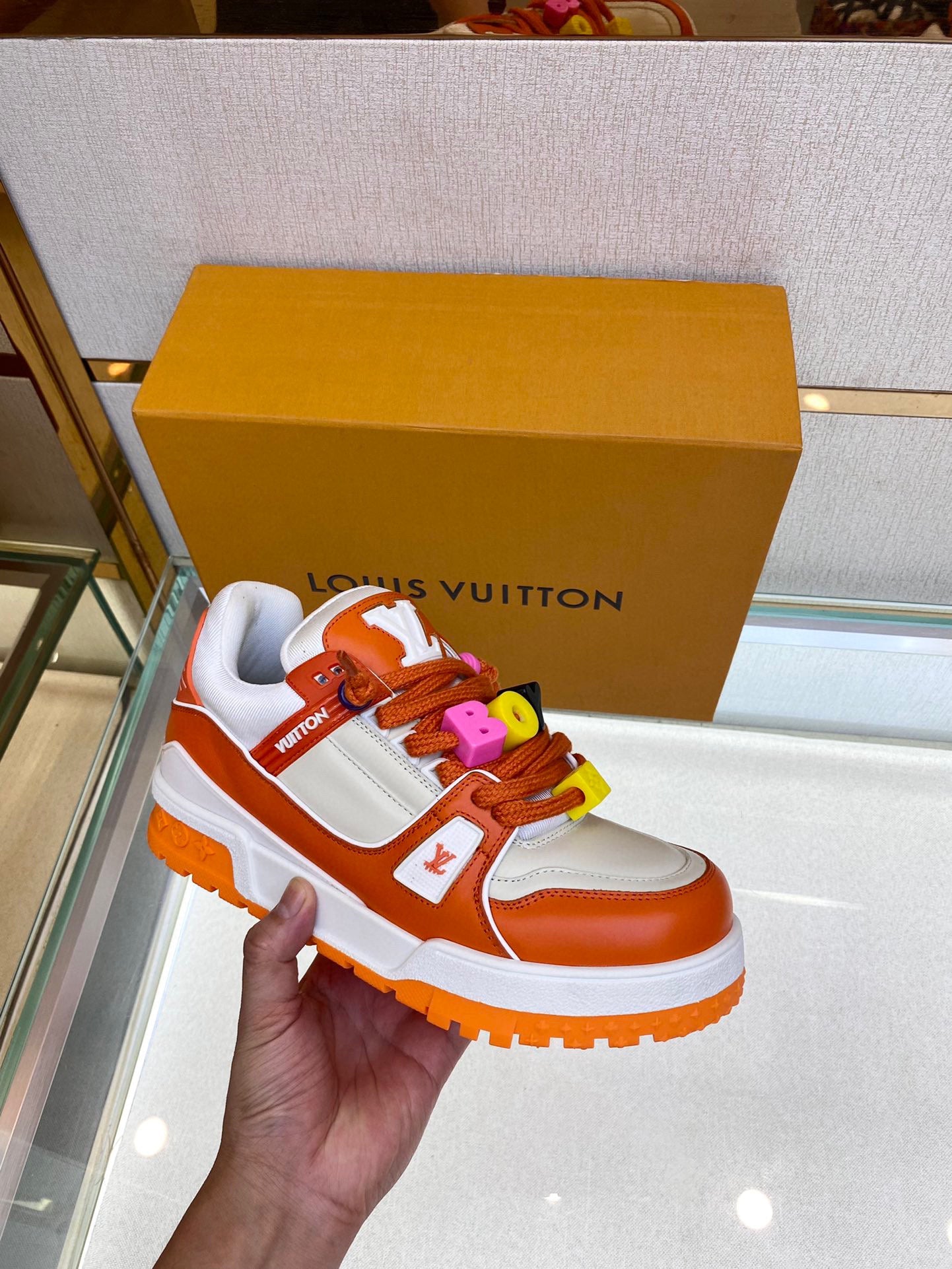 Louis Vuitton LV Trainer Maxi Orange