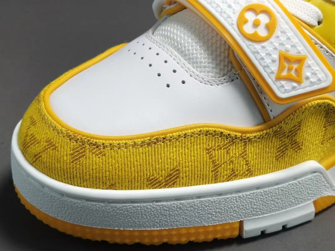 Louis Vuitton Trainer Monogram Denim Yellow