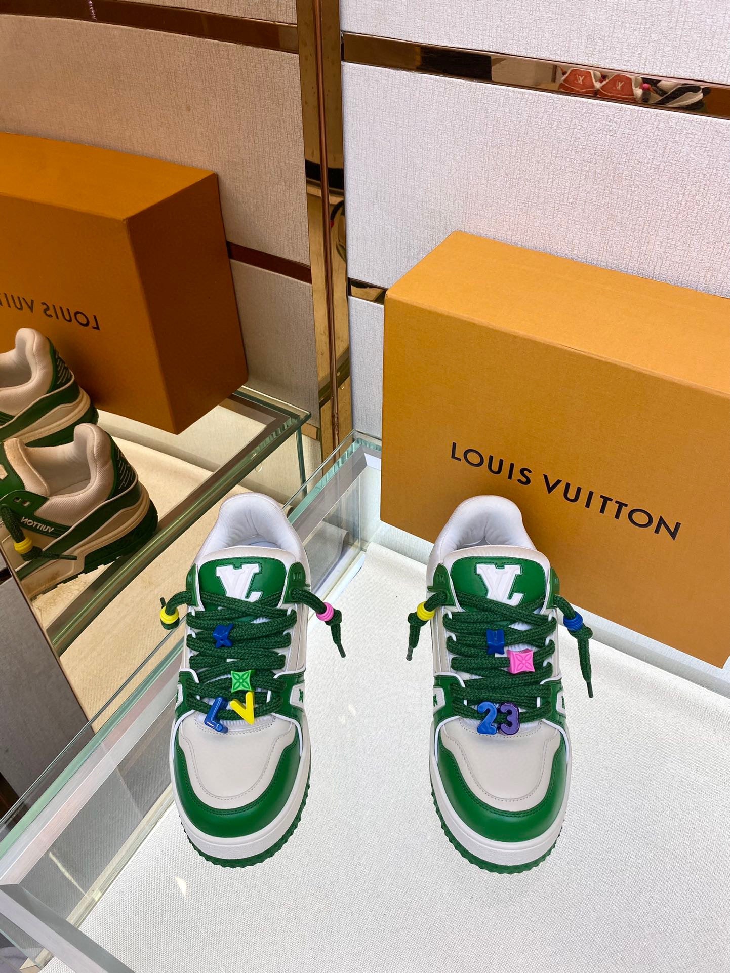 Louis Vuitton LV Trainer Maxi Green