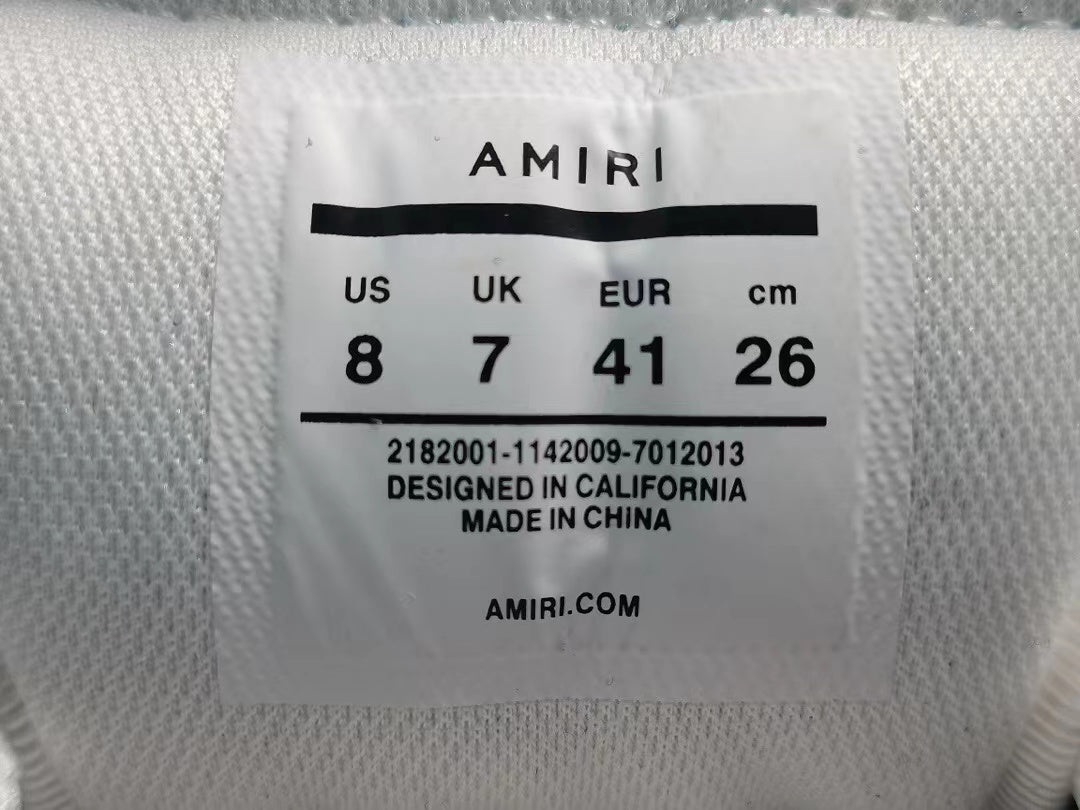 Amiri Skel Top Low 'Black White'