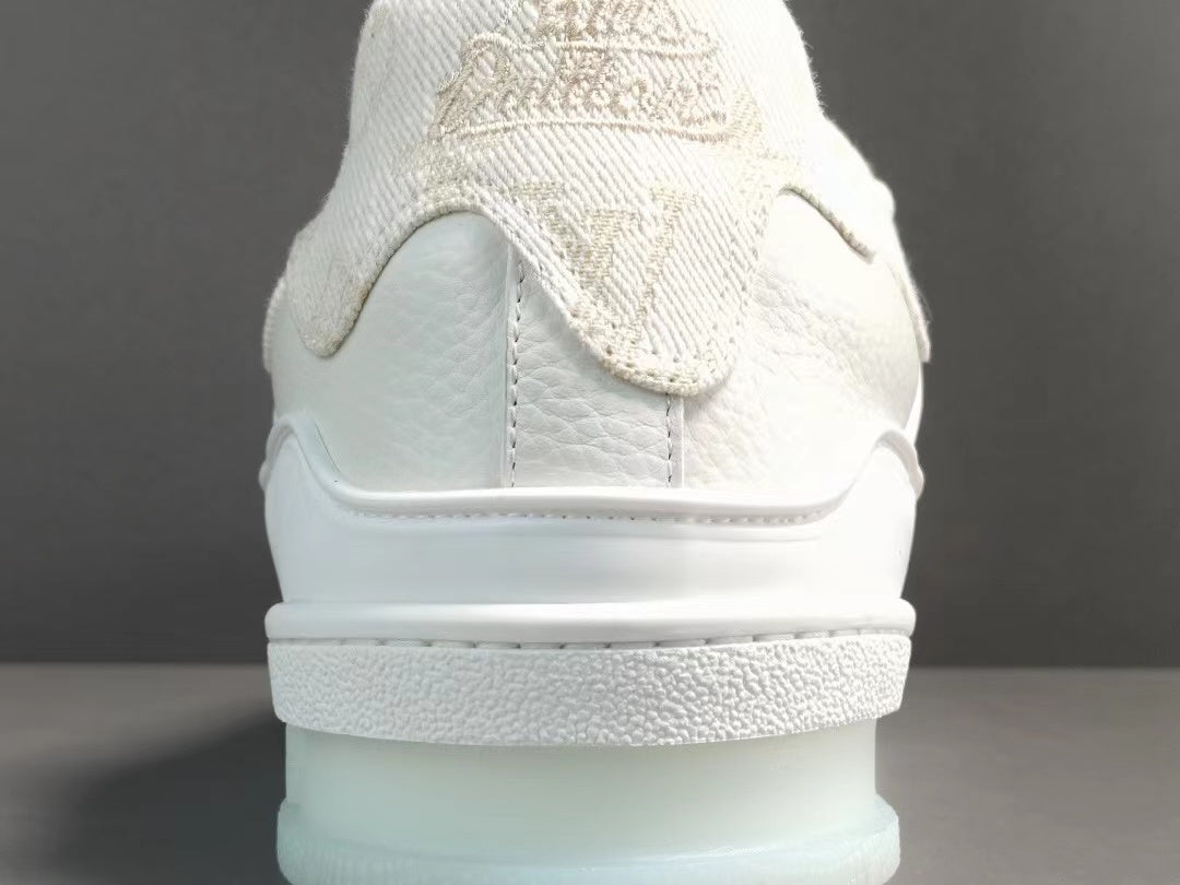 Louis Vuitton LV Made Trainer Monogram Denim White