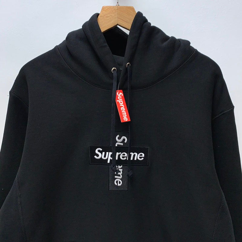 Supreme Cross Box Logo Hooded Sweatshirt