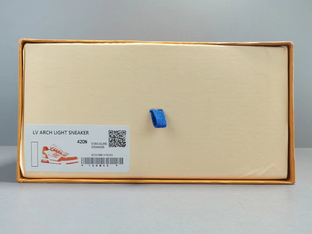 Louis Vuitton Trainer Monogram Denim Orange