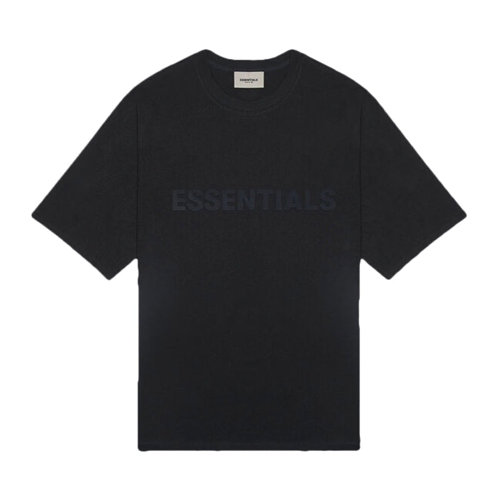 Fear of God Essentials Boxy T-Shirt Applique Logo 'Heather Oatmeal'