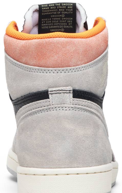 Jordan 1 Retro High Neutral Grey Hyper Crimson