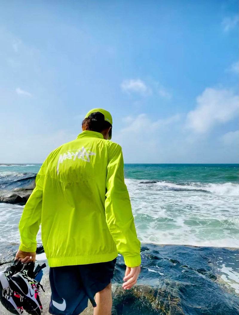 Nike x Stussy Windrunner Jacket Bright Cactus