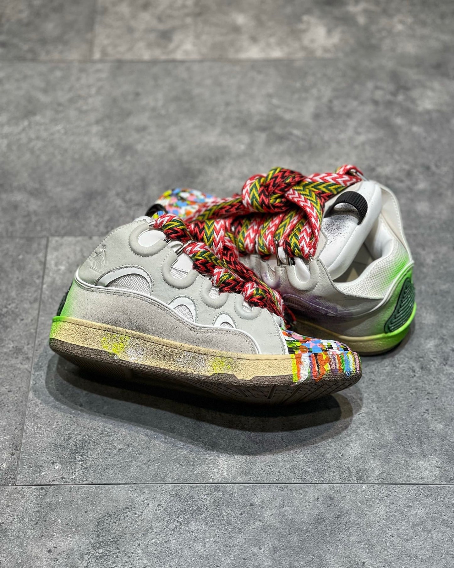 Gallery Dept. x Lanvin Curb 'Paint Drip - Optical White'