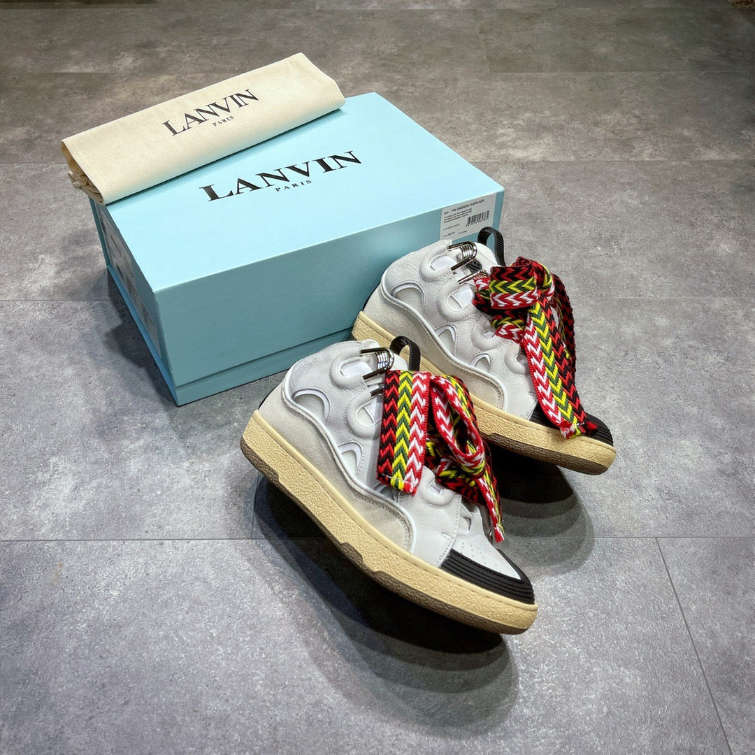 Lanvin Leather Curb White Ivory
