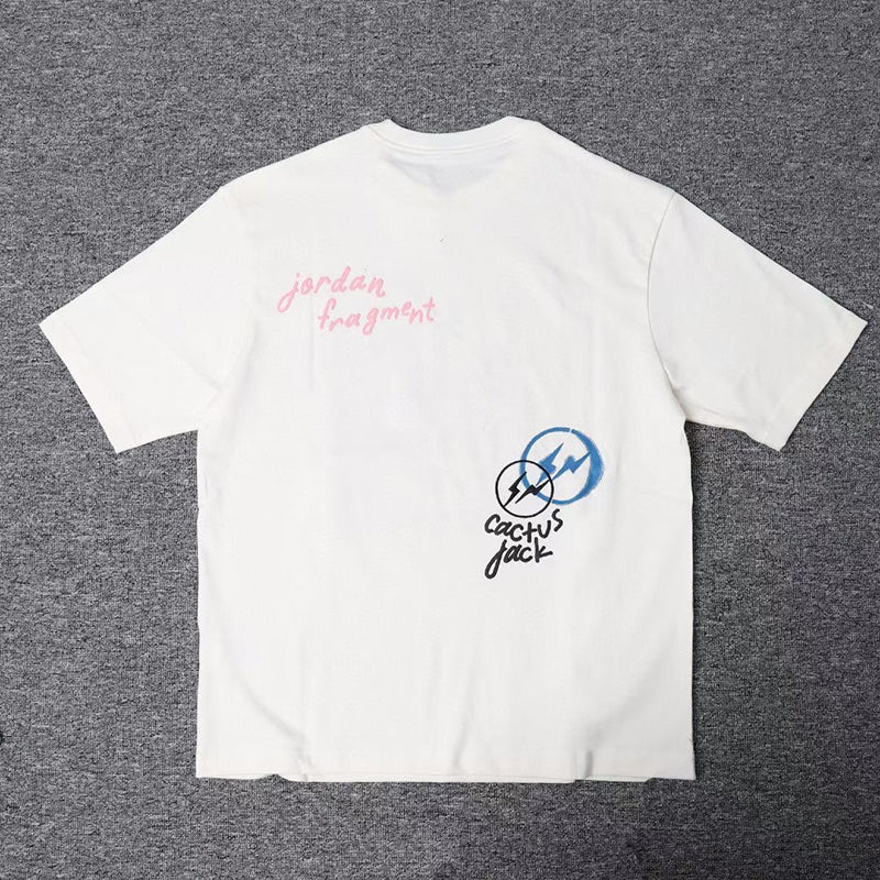 Travis Scott x Jordan x Fragment T-shirt - White / Black