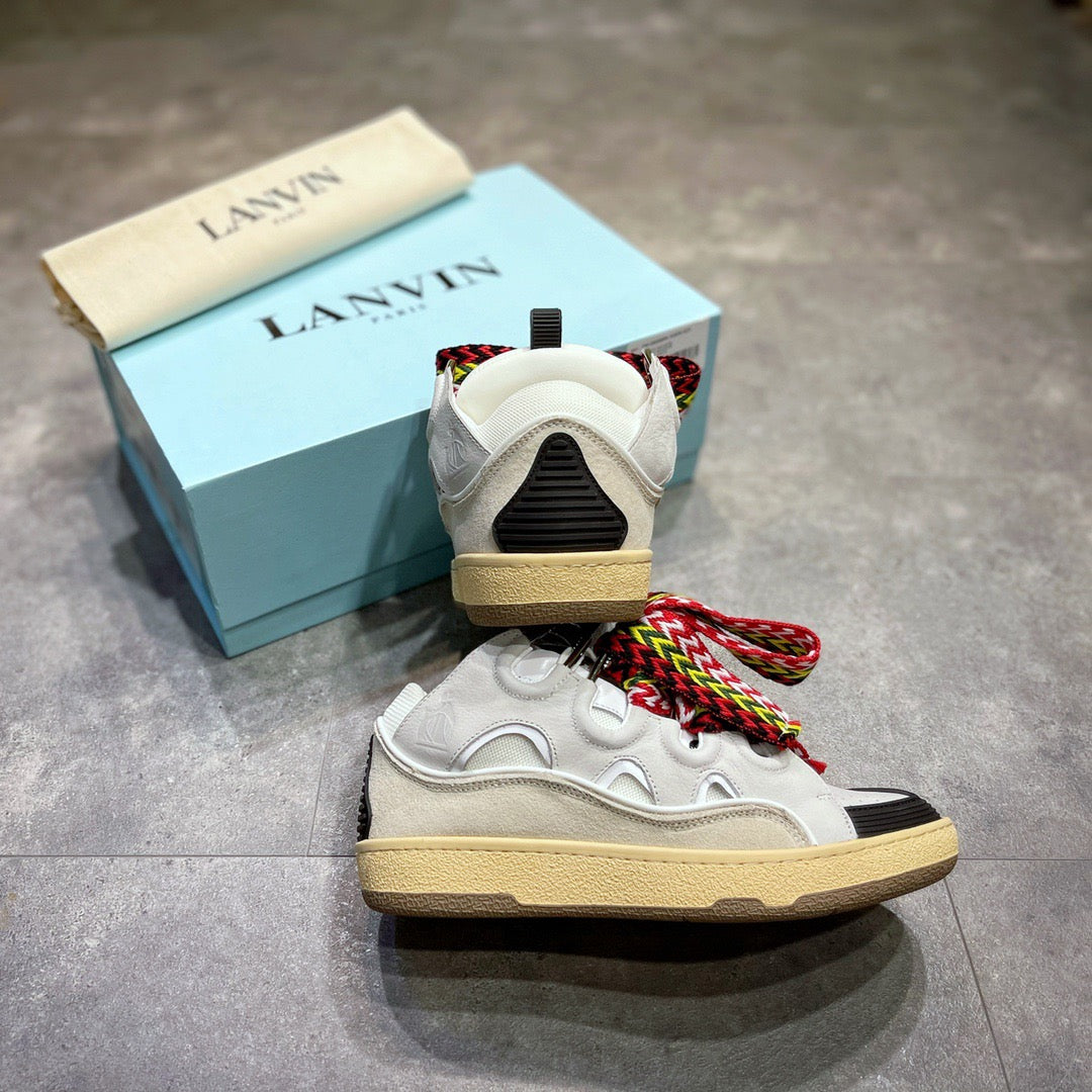 Lanvin Leather Curb White Ivory