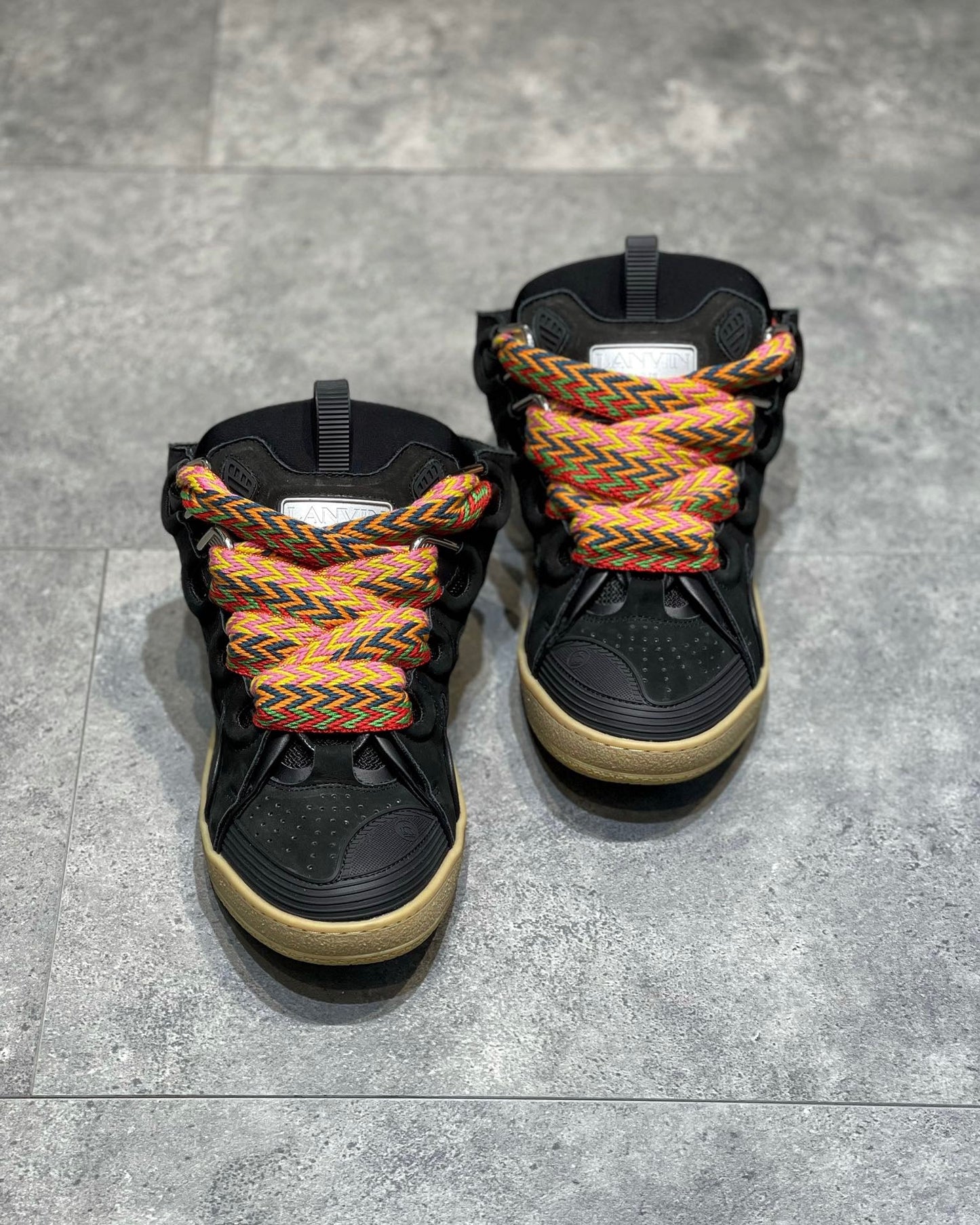 Lanvin Leather Curb Black