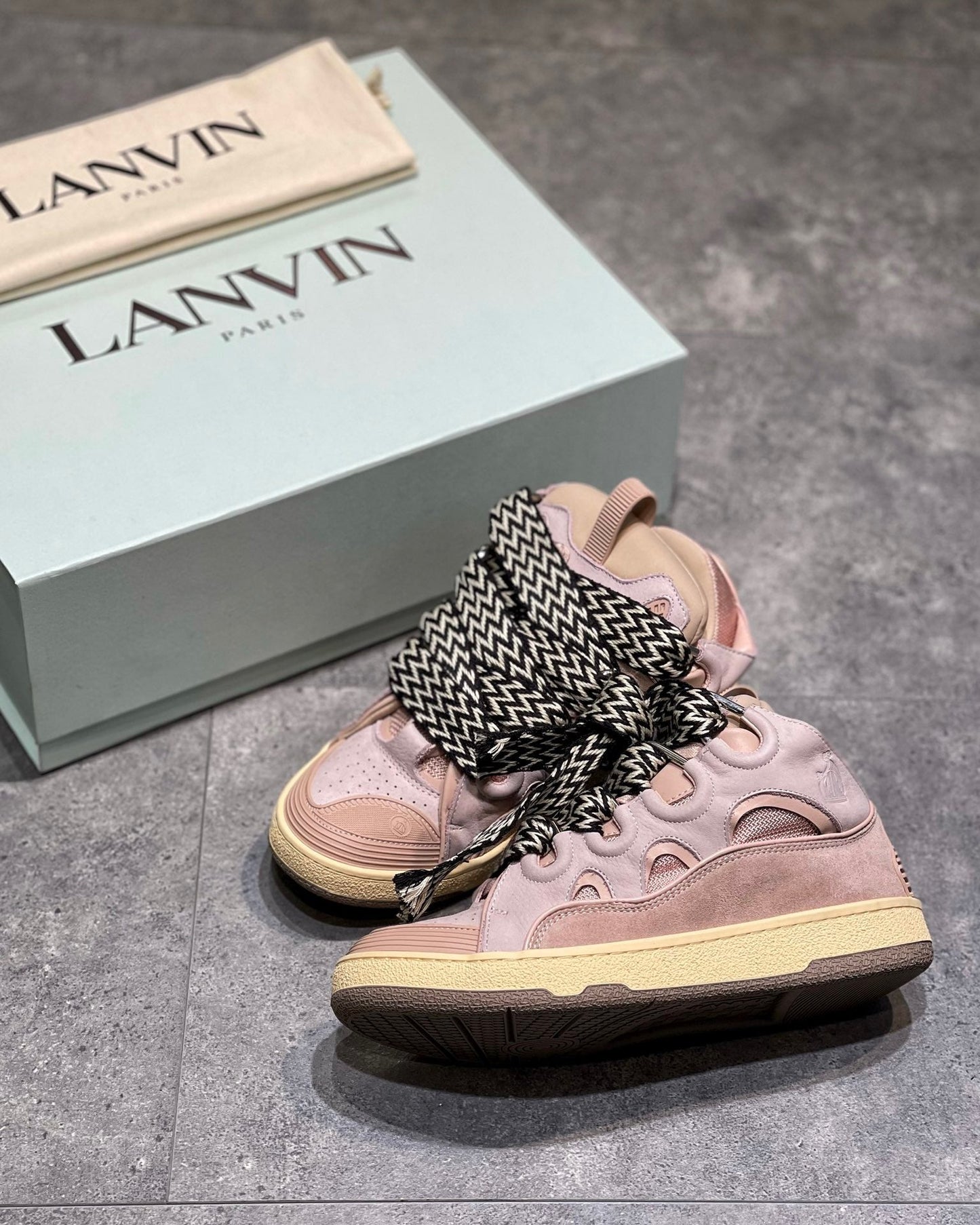 Lanvin Leather Curb Pink