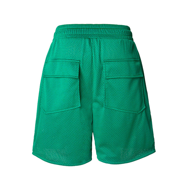 Rhude Rh Logo Shorts Mesh Grey