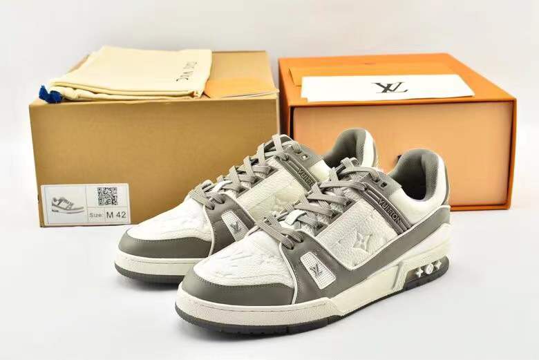 Louis Vuitton LV Trainer Grey White