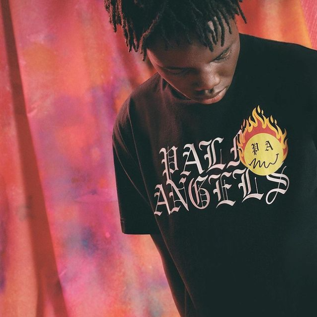 Palm Angels Burning Head Logo Short-Sleeve Tee