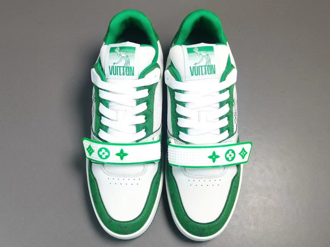 Louis Vuitton Trainer Monogram Denim Green