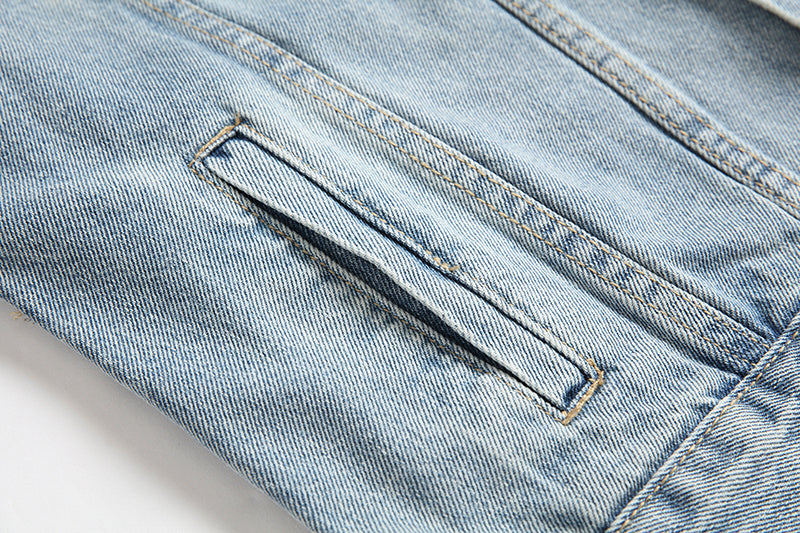 Palm Angels Logo Over Denim Jacket 'Blue/Black'