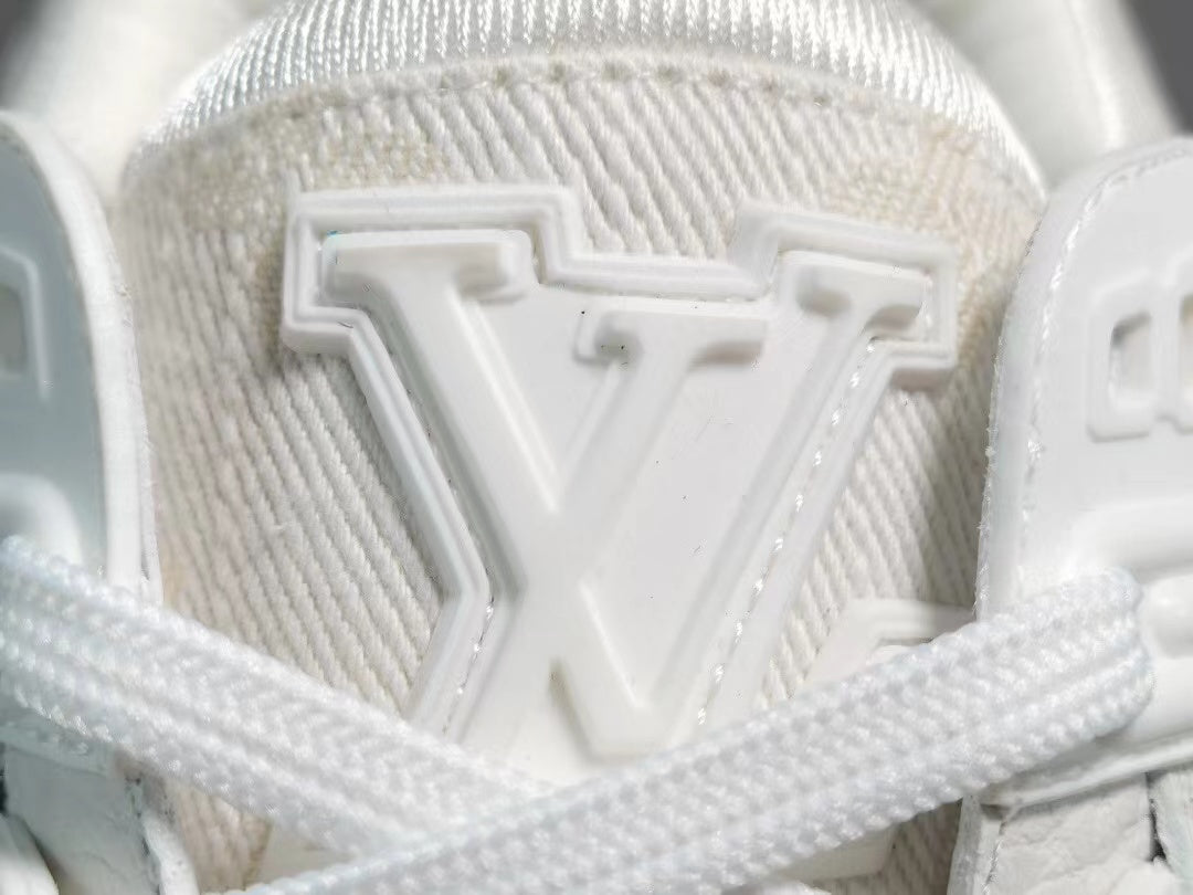 Louis Vuitton Trainer White Monogram Denim White