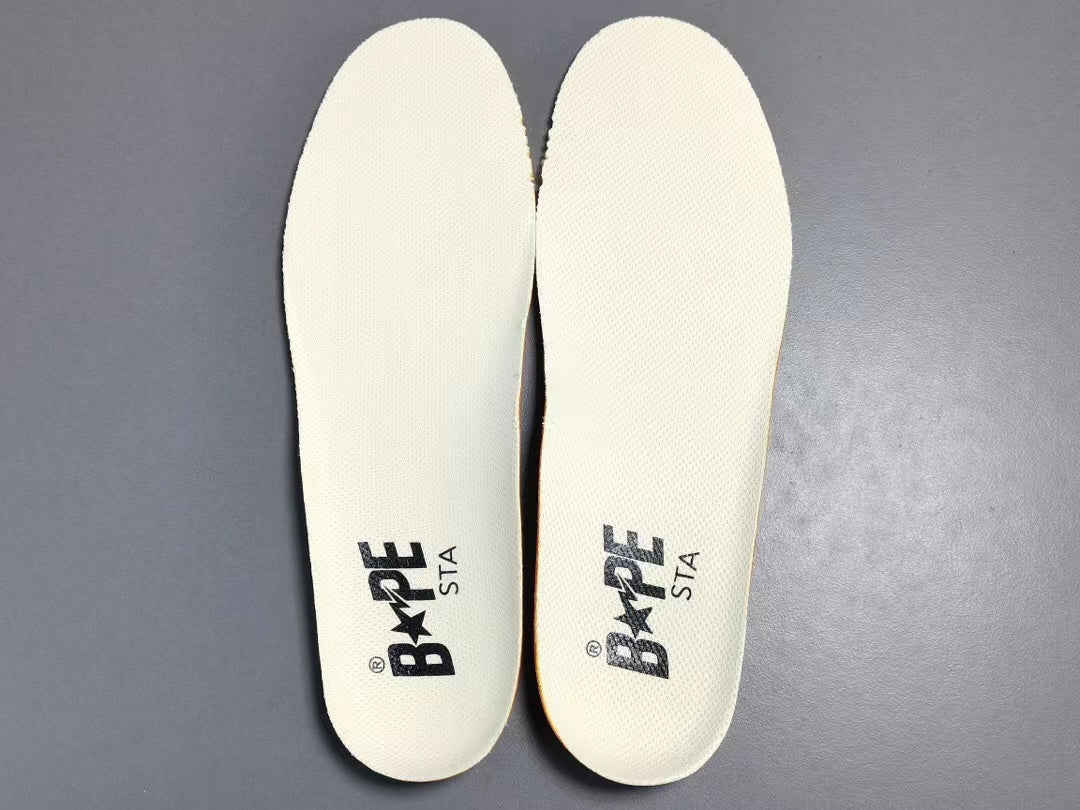 A Bathing Ape Bape SK8 Sta White Silver