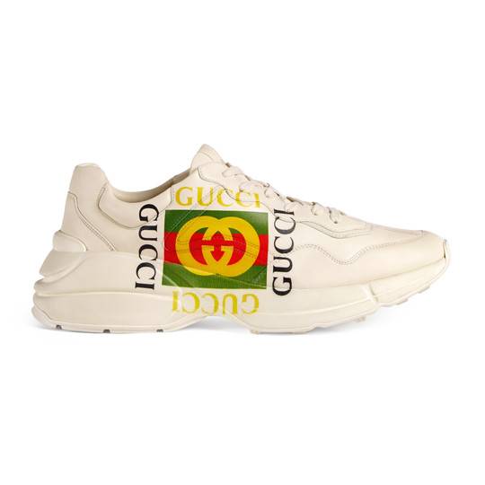 Rhyton Gucci / LOGO LEATHER WHITE
