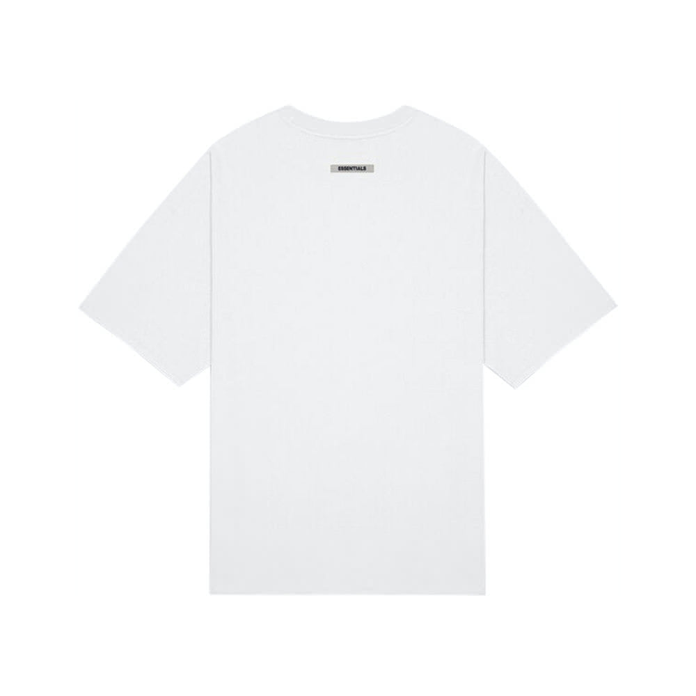 Fear of God Essentials Boxy T-Shirt Applique Logo 'Heather Oatmeal'