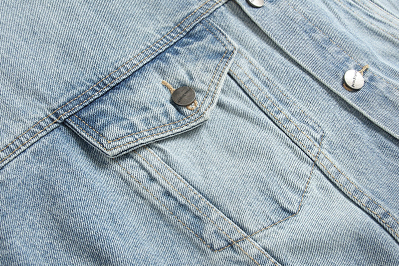 Palm Angels Logo Over Denim Jacket 'Blue/Black'